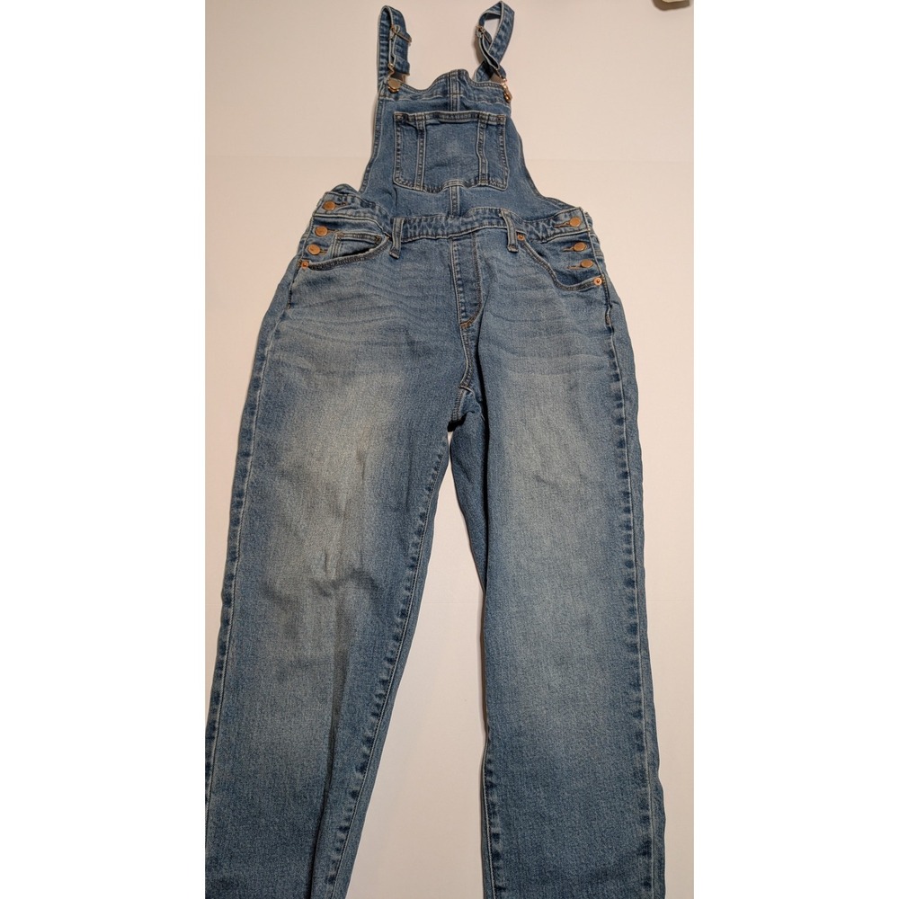 Universal Thread Womens Denim Overalls Straight Leg Raw Hem Size 4/27R‎